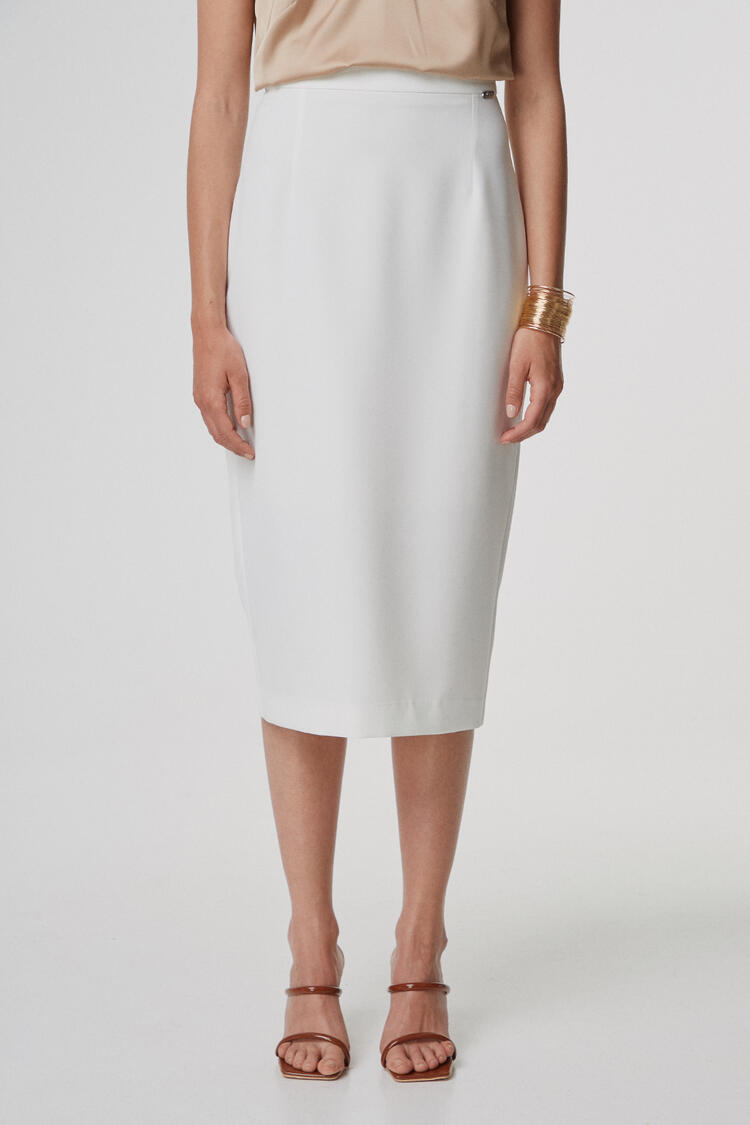 Midi skirt - White S