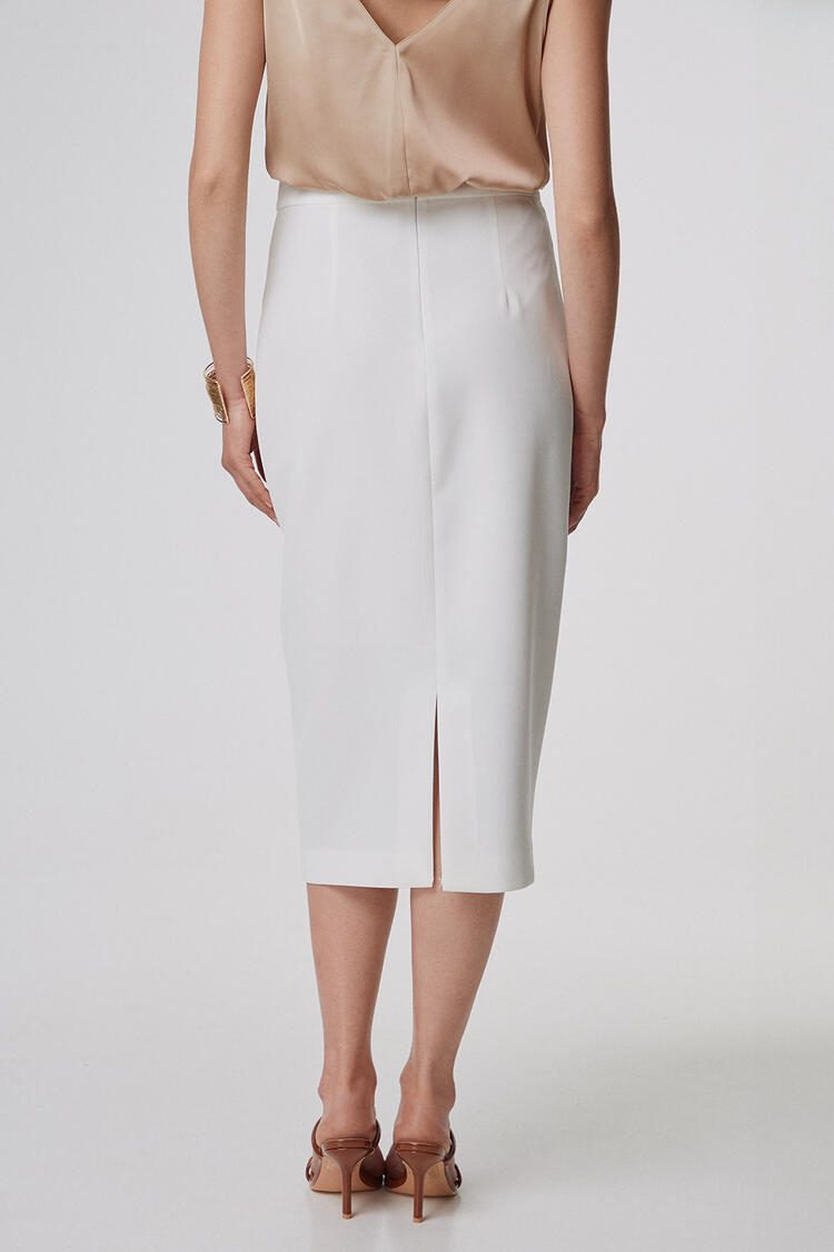 Midi skirt - White S