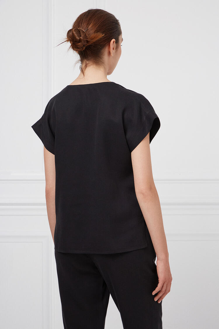 Linen shirt - Black S