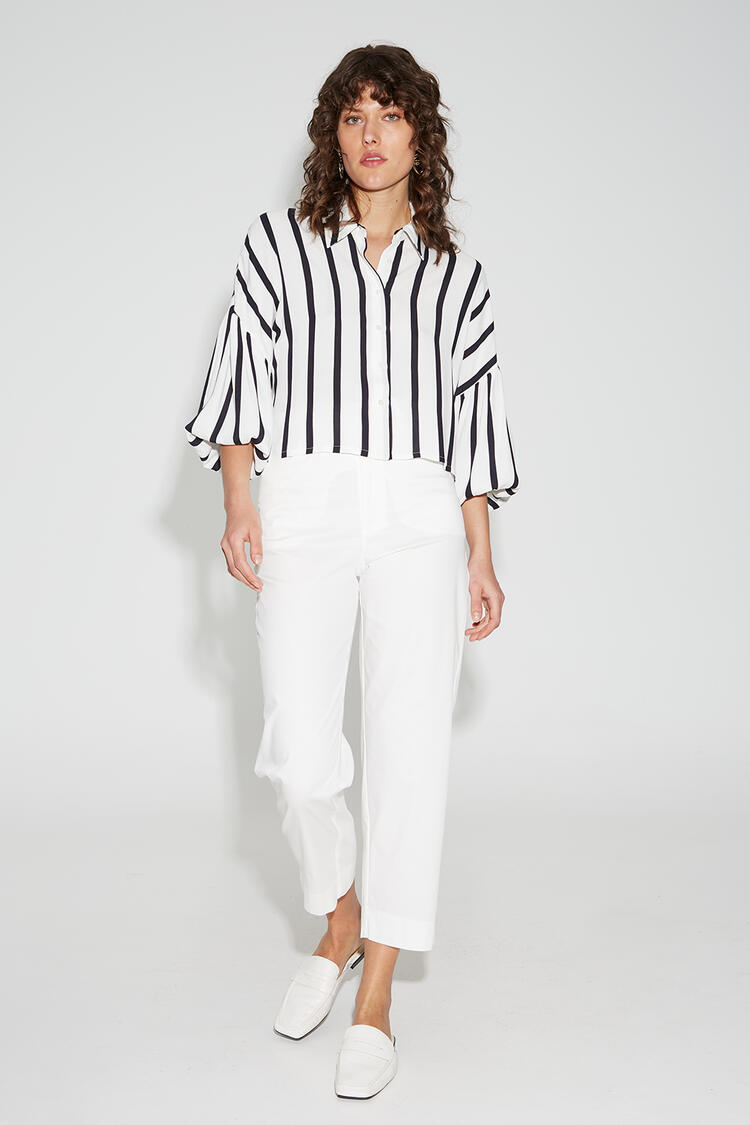 Striped shirt - White M/L