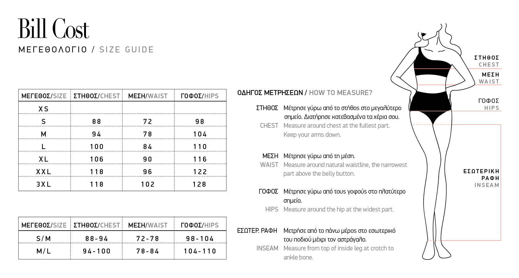 Size guide 2