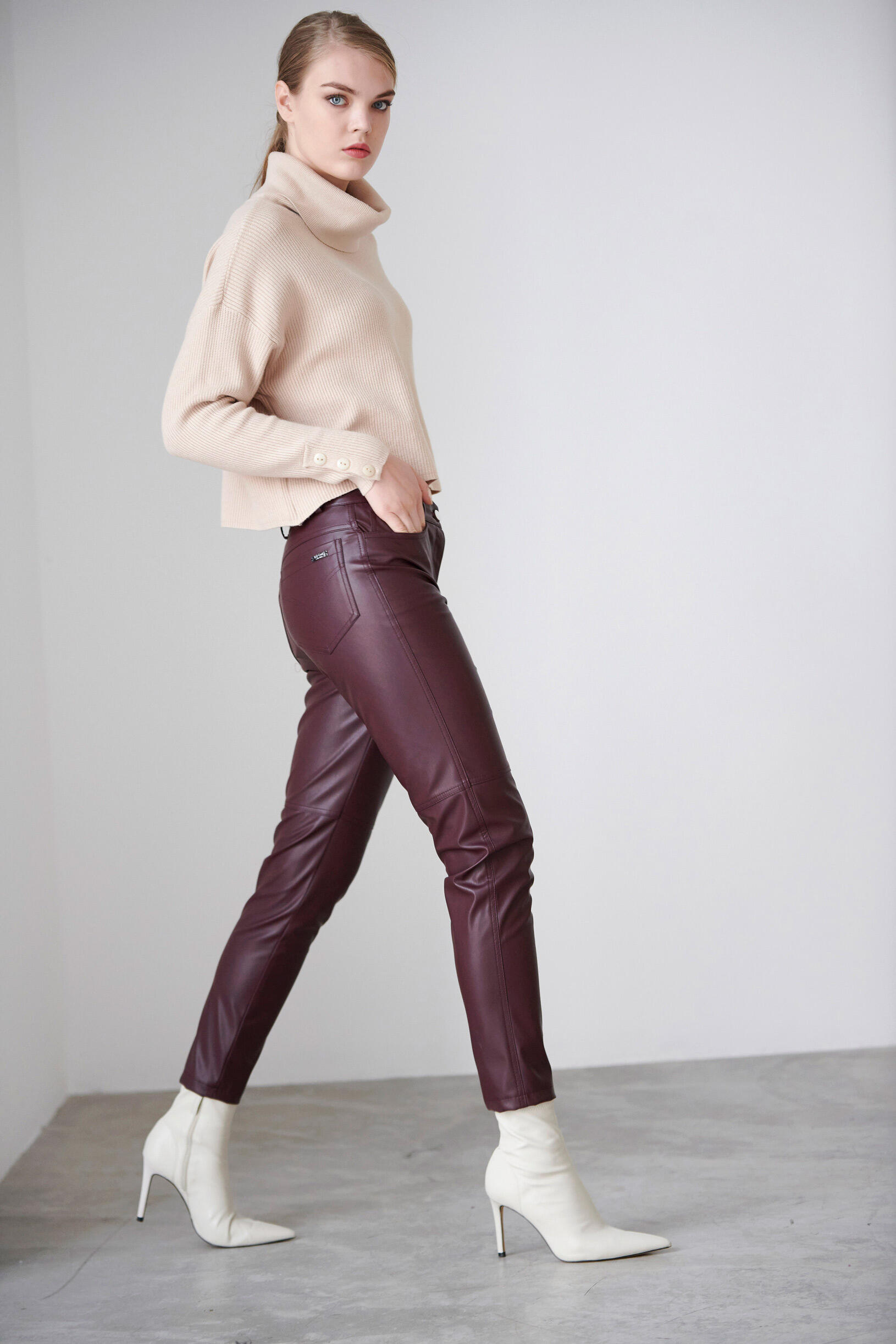 leatherette pants