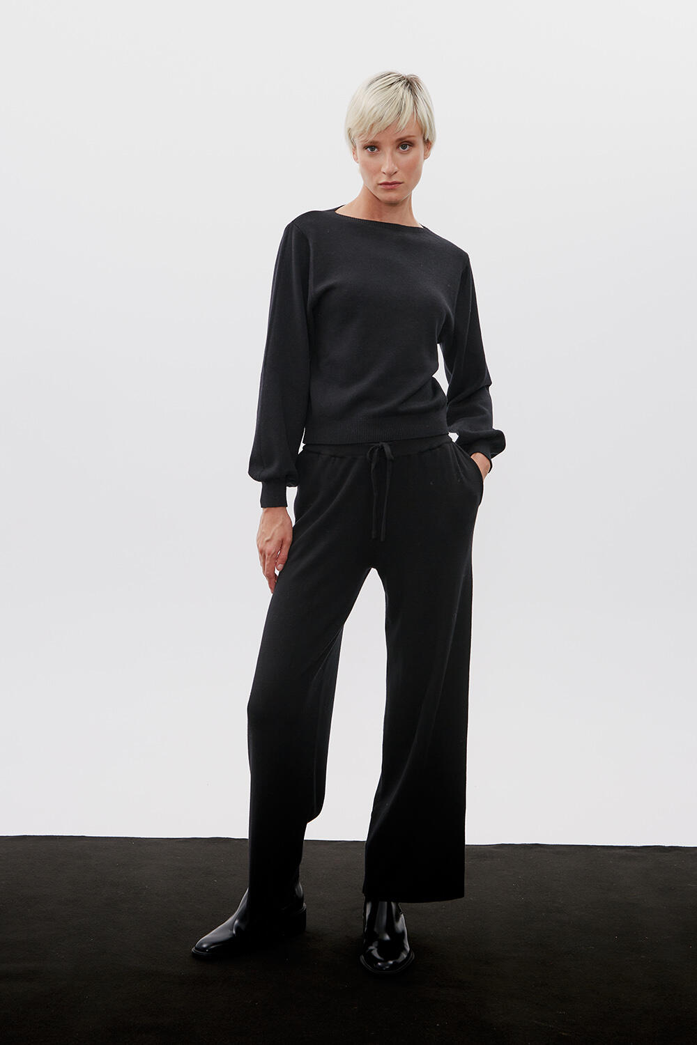 Knitted hotsell tracksuit bottoms