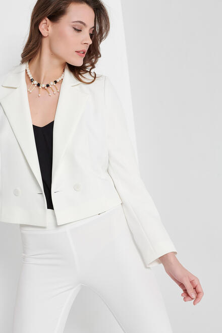 Jacket with closure on the side - WHITE L
