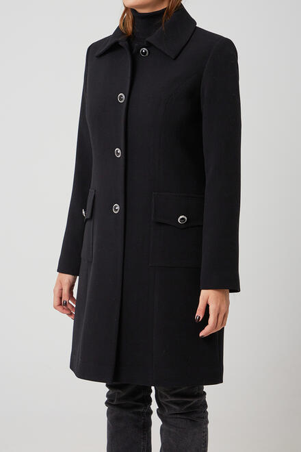 Half coat with collar - Black S
