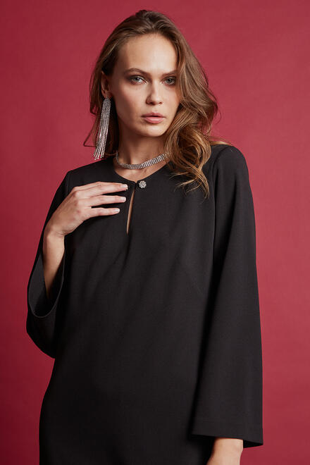 Dress with back opening - Black M