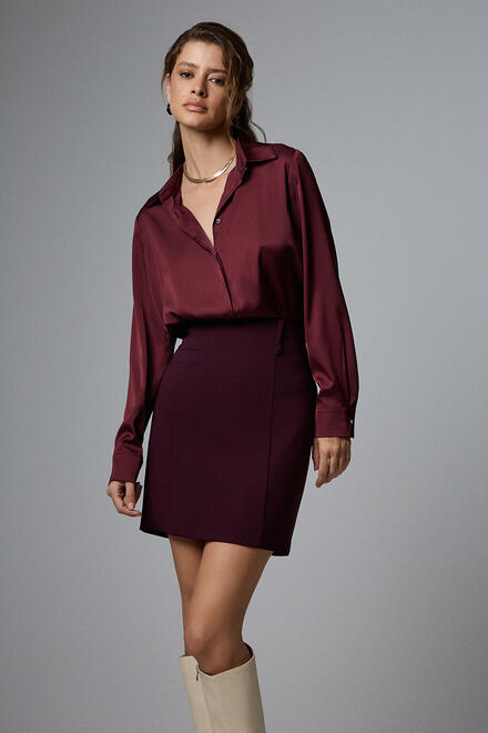 Mini skirt - Burgundy L