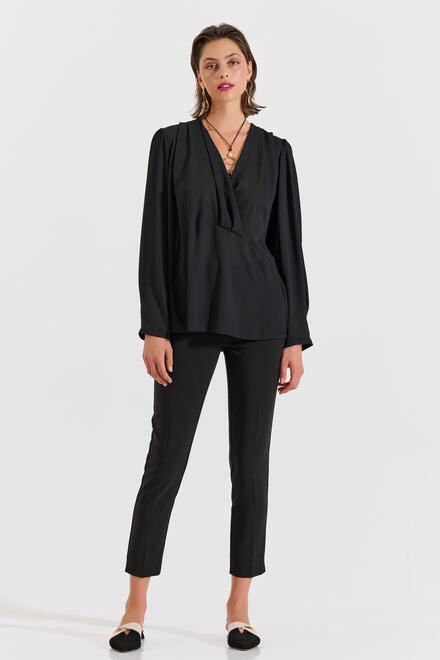 Straight-Leg Trousers - Black L