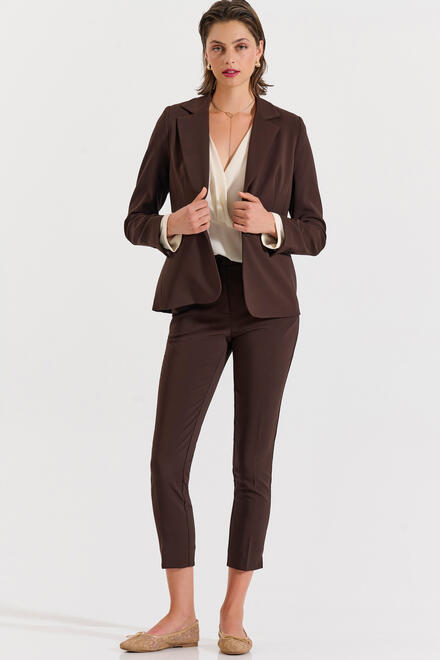 Straight-Leg Trousers - Brown M