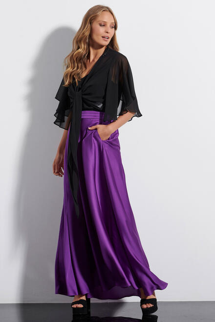 Maxi skirt with satin look - Violet S