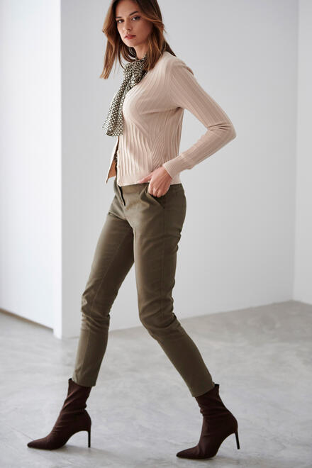 Trousers in a straight line - Chaki XS