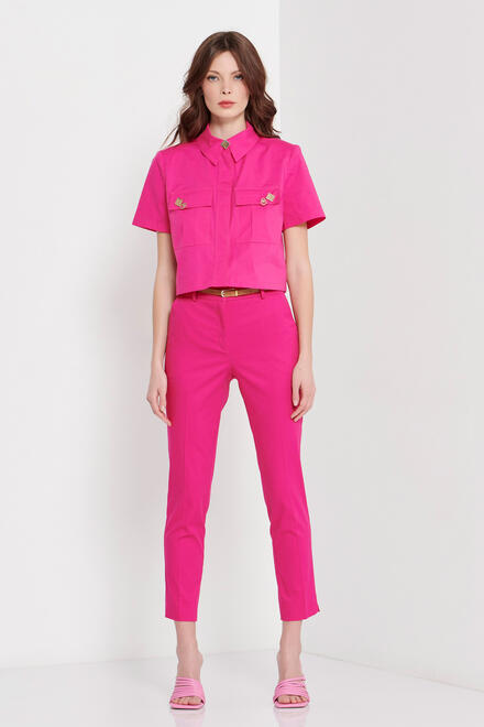 Trousers in a straight line - Fuchsia XS