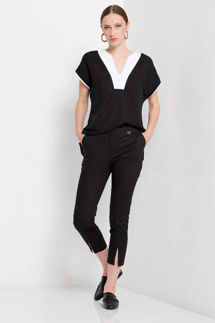 Pants with front opening - Black XS