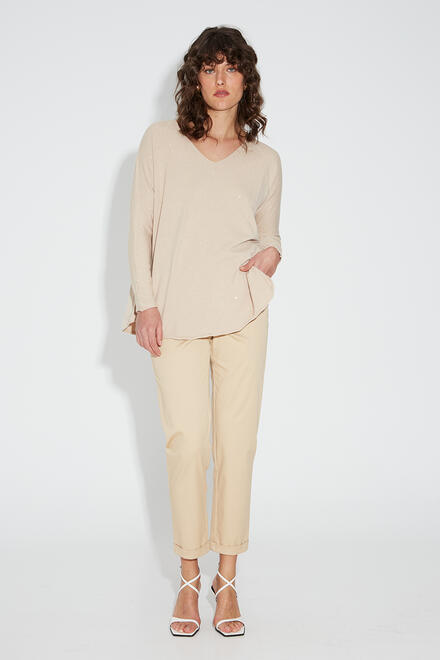 Cotton pants - Beige S