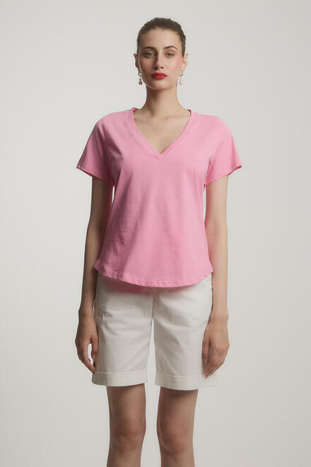 Cotton T-shirt - Pink S