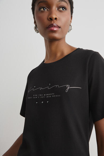 Printed blouse. - Black S