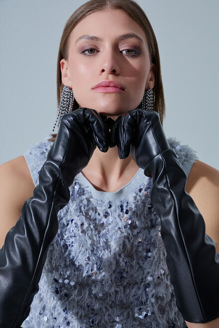 Blouse with sequins - Grey S/M