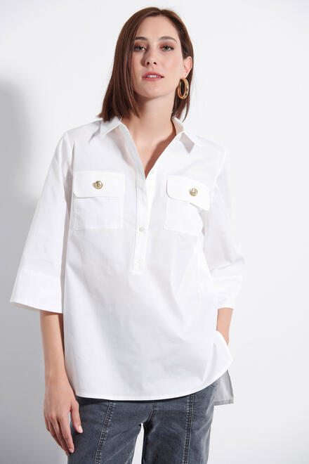 Collar shirt - WHITE S