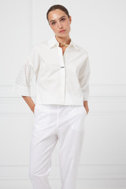 Broderie shirt - White S/M