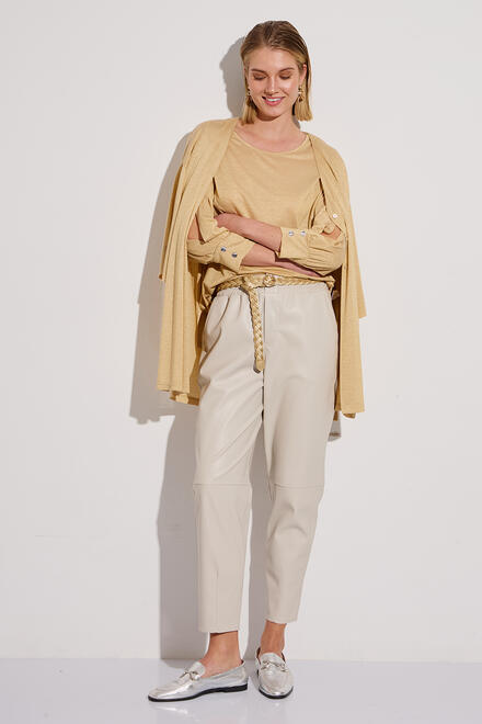 Lurex blouse with opening at the sleeve - Gold S/M