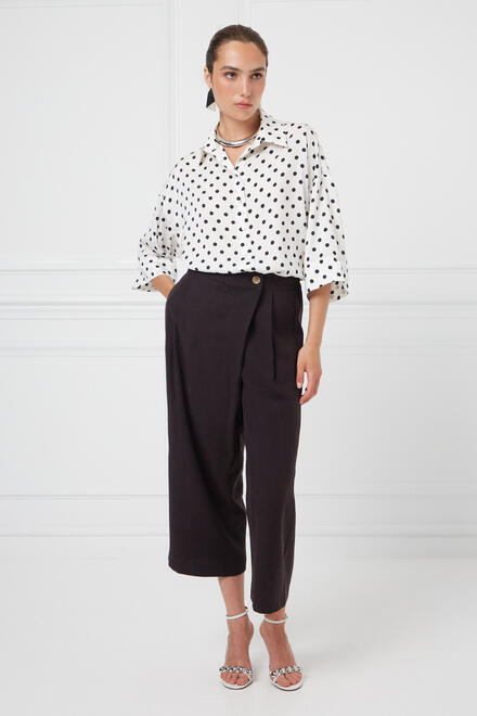 Oversized polka dot shirt - Off White S/M