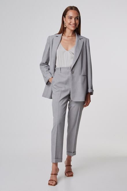 Striped pants with lapels - Grey S