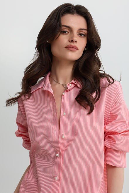 Shirt with stripe pattern - Pink S/M