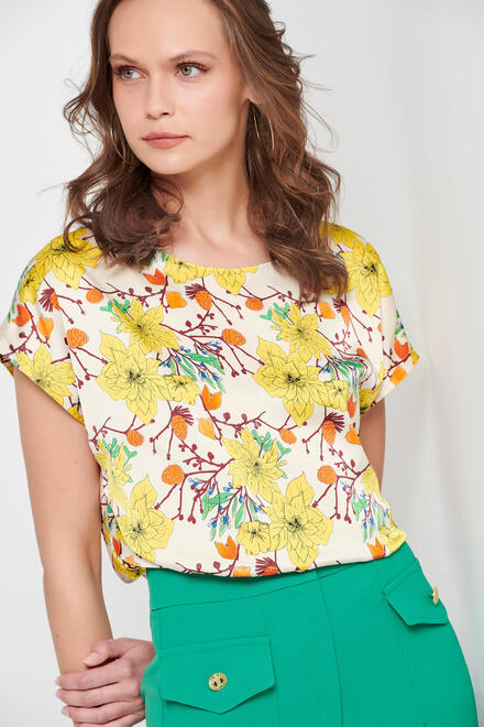Blouse with floral pattern - Off White S