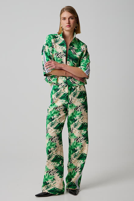 Floral track pants - GREEN S