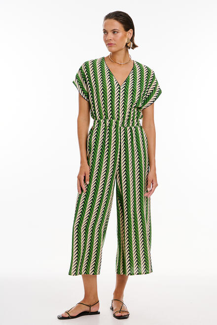 Cropped jumpsuit - GREEN S/M