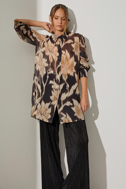 Floral shirt - Black S