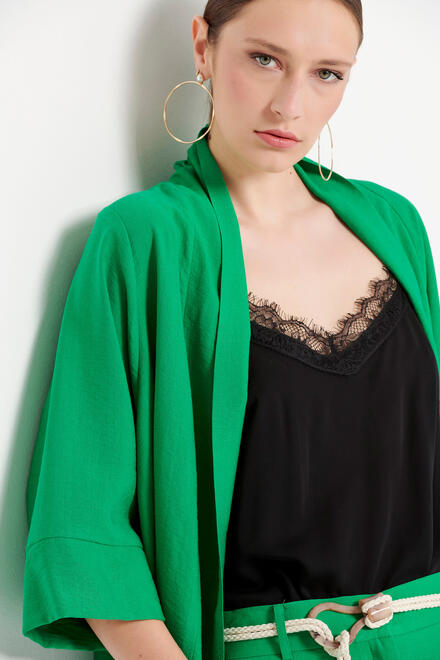 Kimono with 3/4 sleeves - GREEN S/M