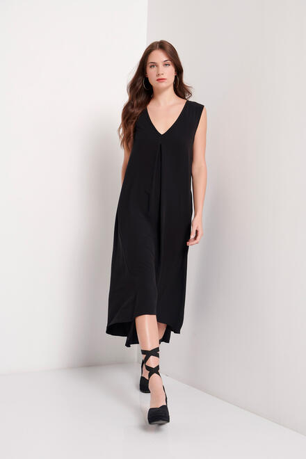 Dress with asymmetrical finish - Black S