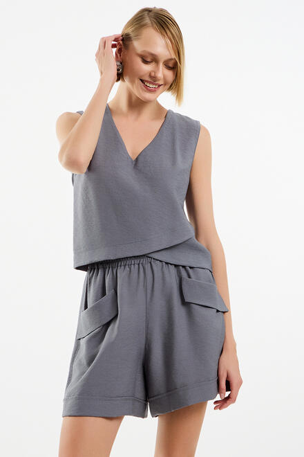 Shorts with elastic - Grey S