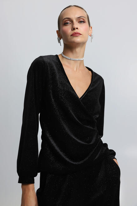 Lurex blouse - Black S