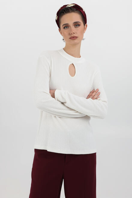 Knitted with front opening - Off White S