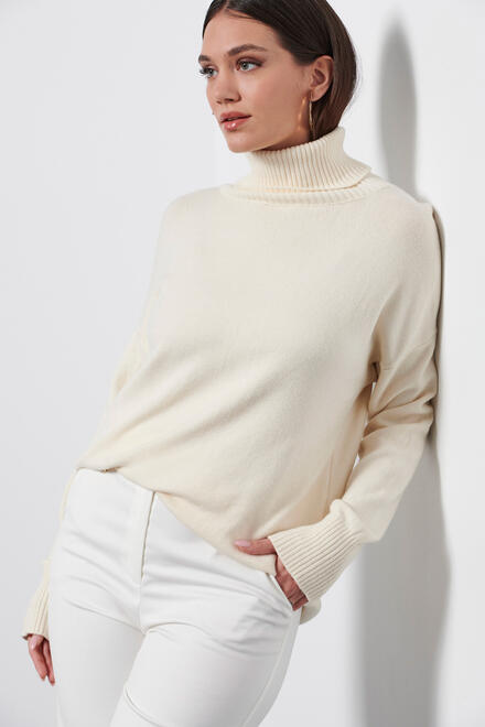 Knitted turtleneck top - Off White S/M