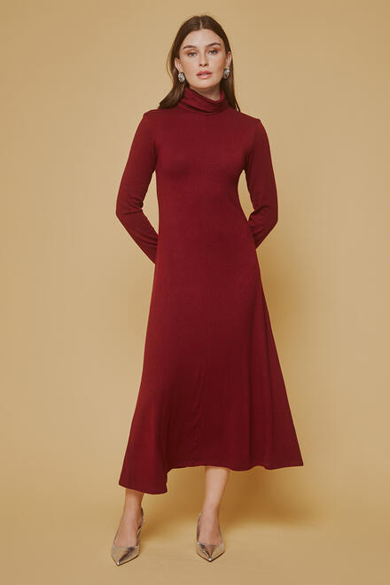 Knitted maxi dress - Red M