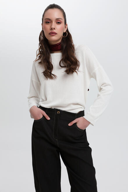 Knitted blouse - Off White S/M