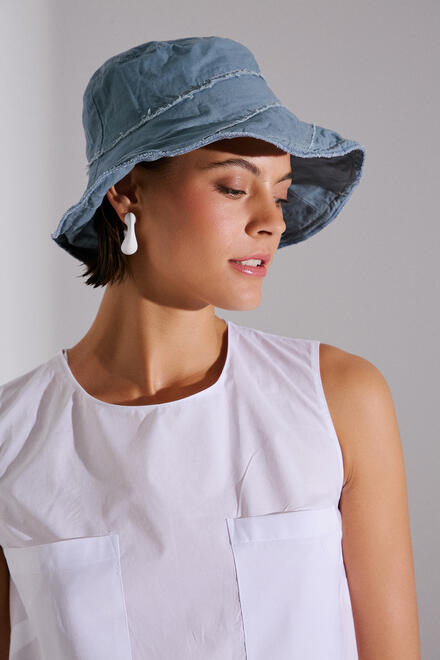 Cotton bucket hat - Blue O/S