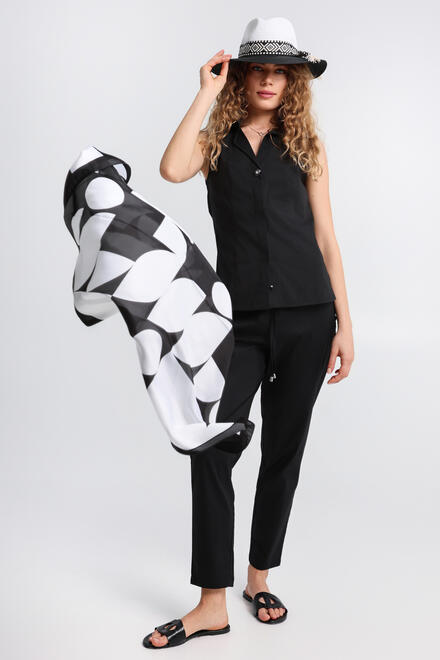 Scarf with printed pattern - Black O/S
