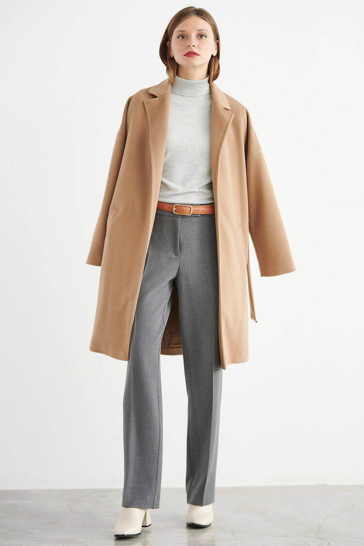 Trousers with creases - Grey S