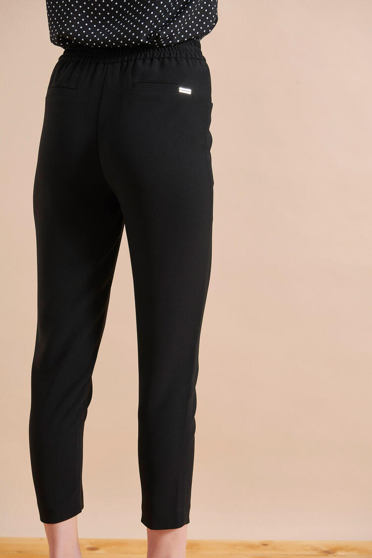 Trousers with front pockets - Black L