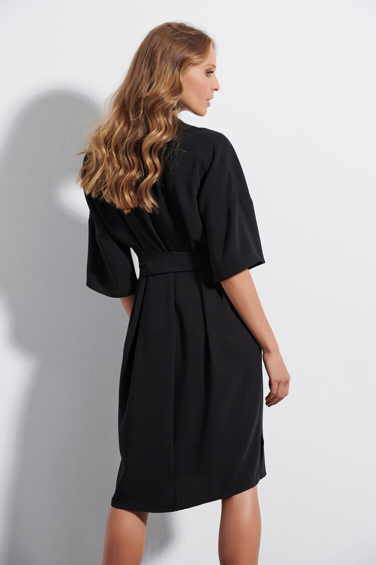Dress with mao collar - Black S