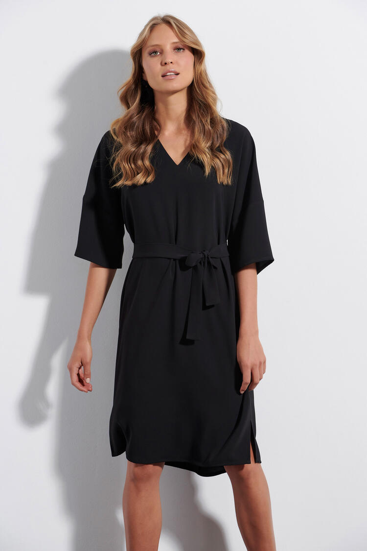 Dress with mao collar - Black S