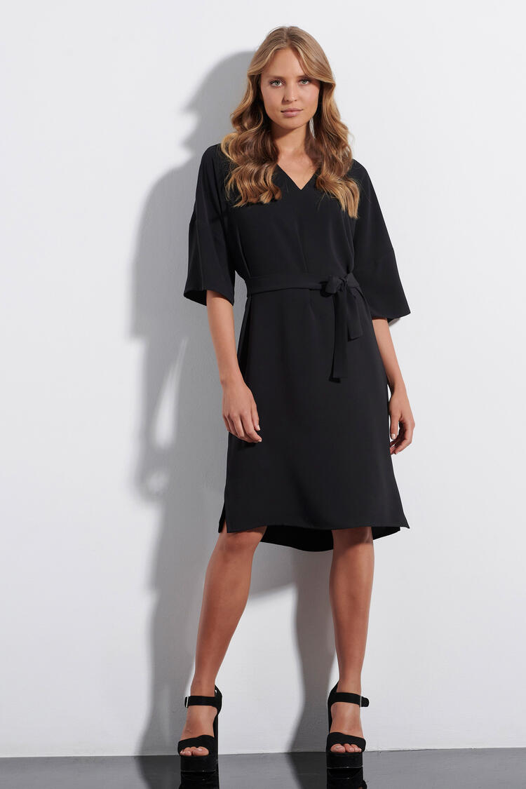 Dress with mao collar - Black S