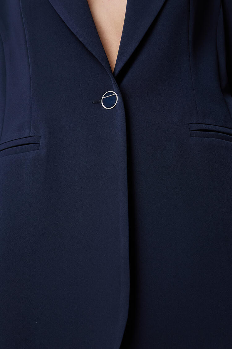 Single button jacket - Blue L