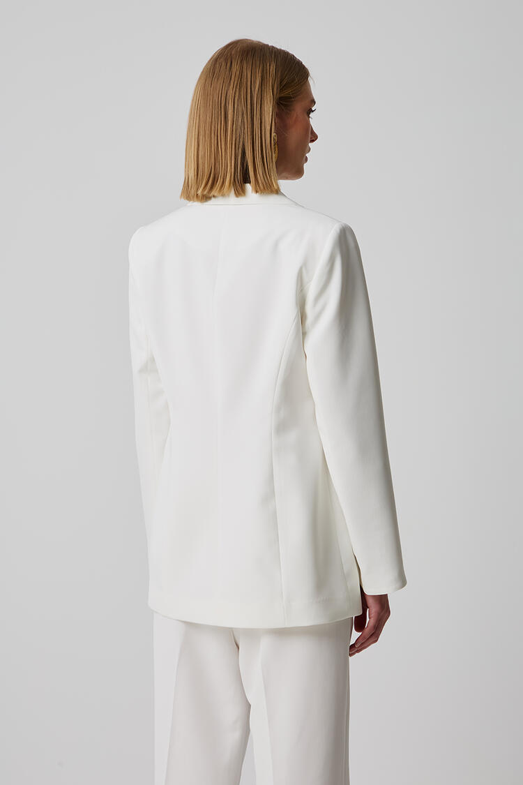 Single button jacket - White S