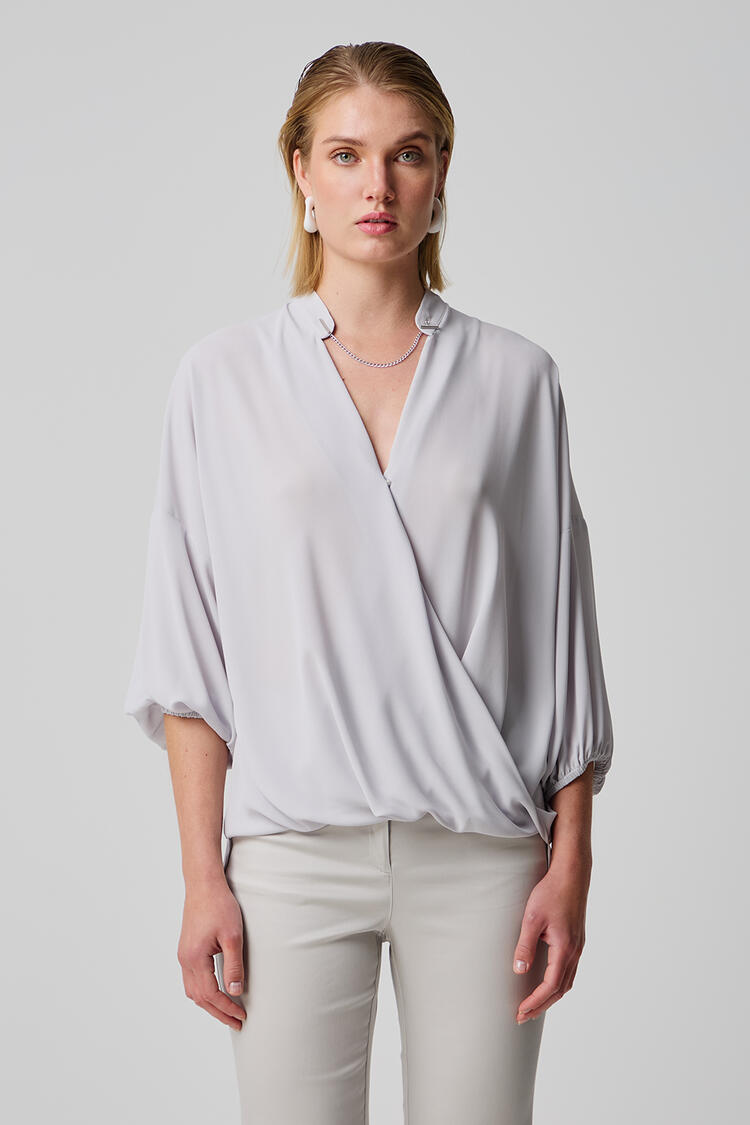 Cruise blouse with detachable chain - Grey S