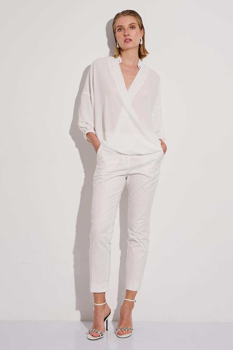 Cruise blouse with detachable chain - Off White S